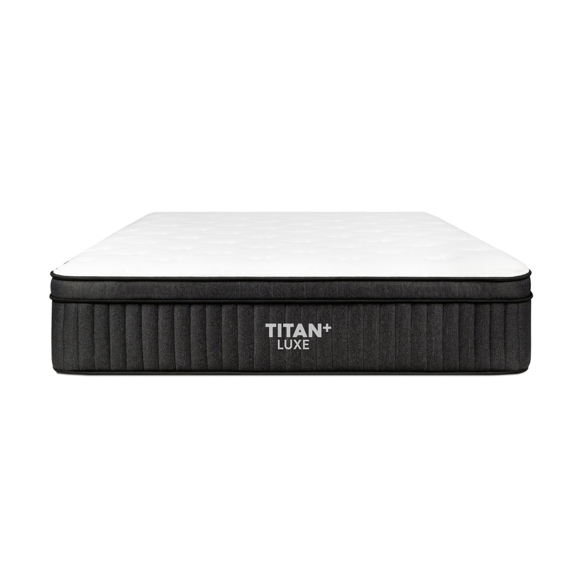 Brooklyn Bedding Titan Plus Luxe 13 inch plus size hybrid mattress, front view, on display at Magic Sleeper in Pottstown PA