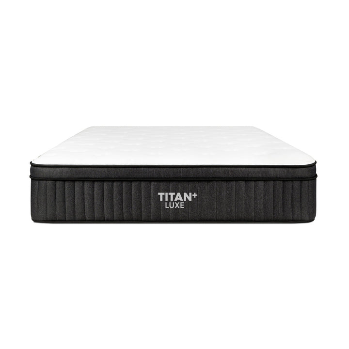 Brooklyn Bedding Titan Plus Luxe 13 inch plus size hybrid mattress, front view, on display at Magic Sleeper in Pottstown PA