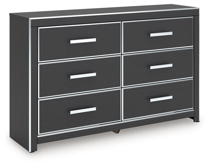 Zuraleus - Black - Six Drawer Dresser