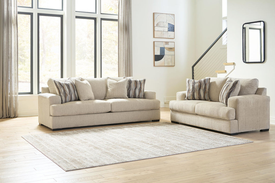 Lofwood - 2 Pc. - Sofa And Loveseat - Oatmeal