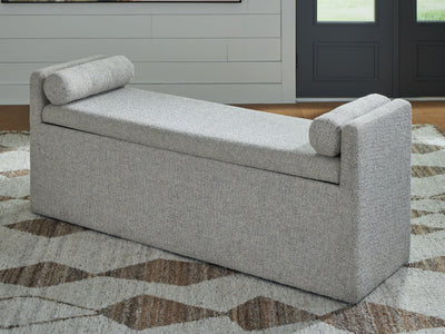 Galliden - Beige - Large Upholstered Dining Room Bench