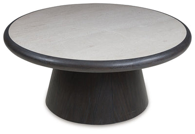Bracken - Round Cocktail Table - French Black