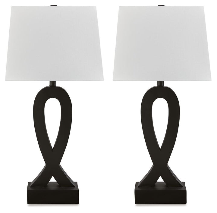 Markellton - Poly Table Lamp (Set of 2) - Black