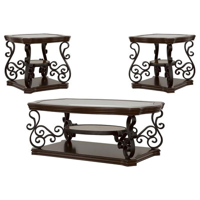 Laney - Glass Top Coffee And End Table Set