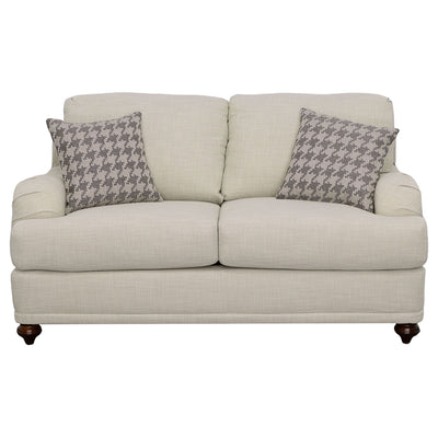 Glenn - Upholstered English Arm Loveseat - Light Gray