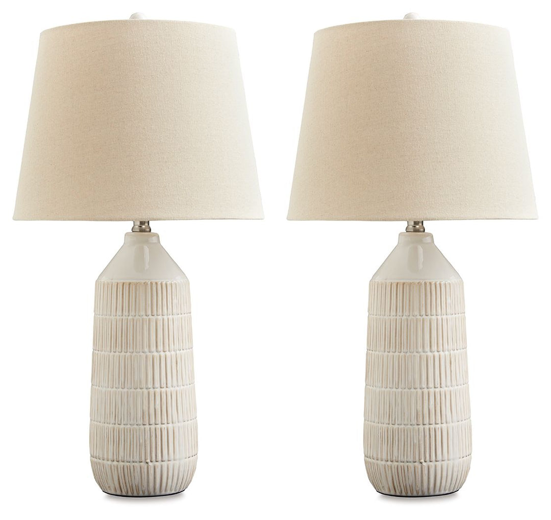 Willport - Ceramic Table Lamp (Set of 2) - Off White