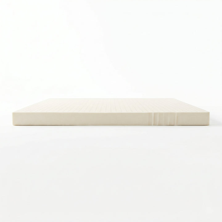 Side profile of the natural latex replacement foam layer for Sleep Number beds, showing its low-profile thickness