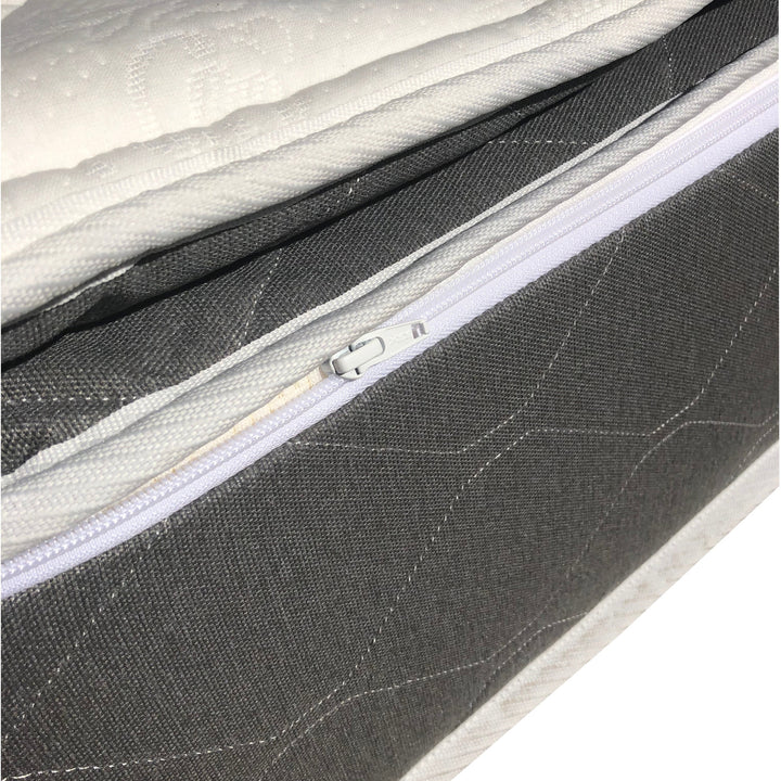 Side profile of the Pillow Top Shell showing the pillow-top layer and Sleep Number replacement cover border