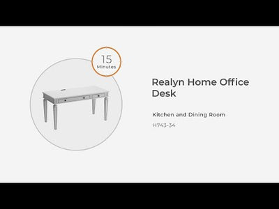Realyn - Home Office Desk - Light Brown