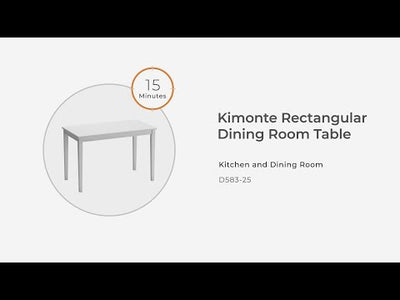 Kimonte - Rectangular Dining Room Table - Dark Brown