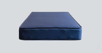 Blue Vinyl Tape Edged Mattress