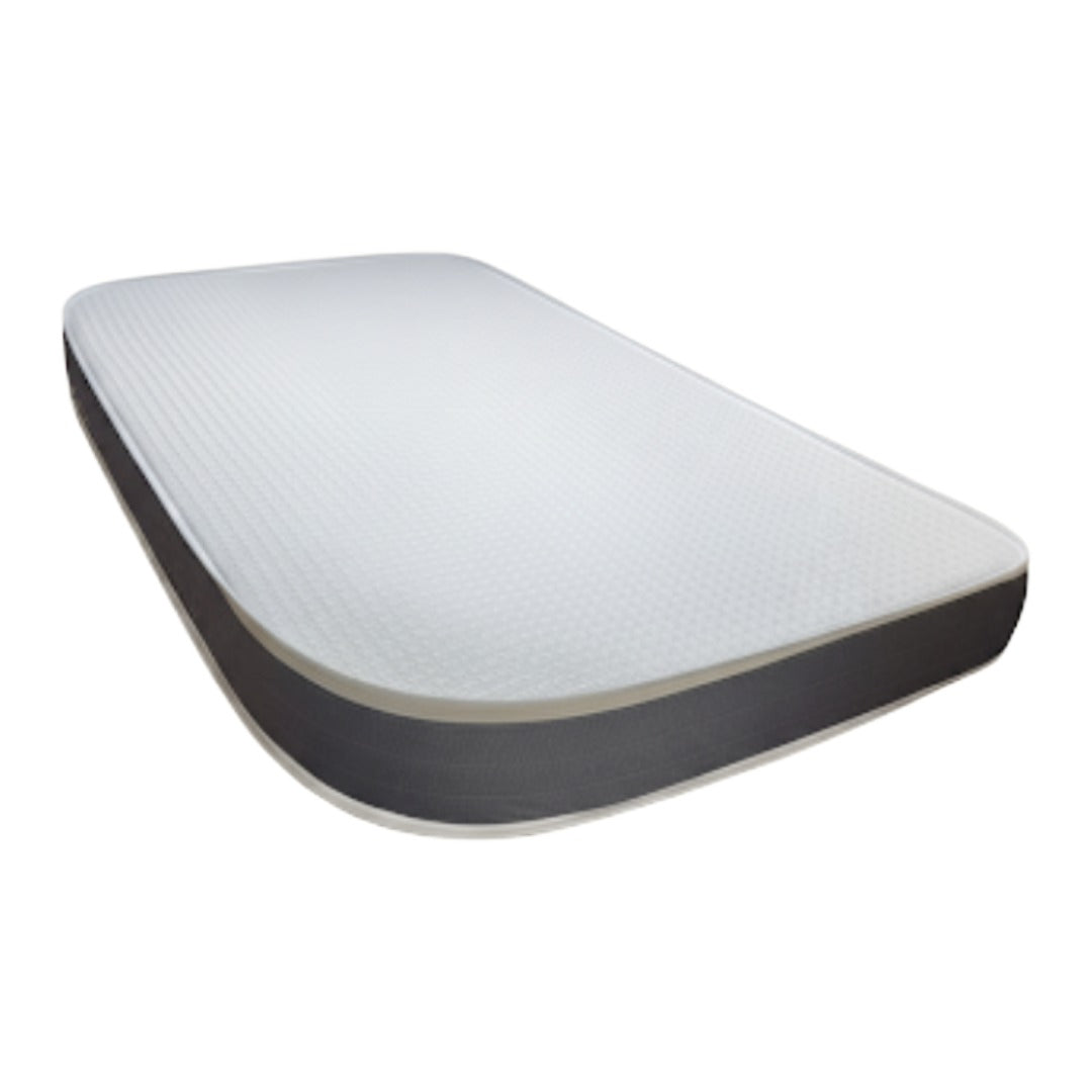 Scamp camper mattress shell from Magic Sleeper — a zippered cover that turns Scamp dinette cushions into a real RV mattress