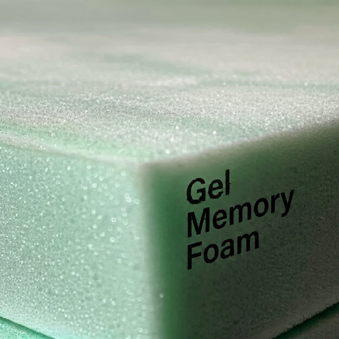 Replacement gel memory foam comfort layer for Sleep Number beds — cooling green open-cell memory foam, made in USA