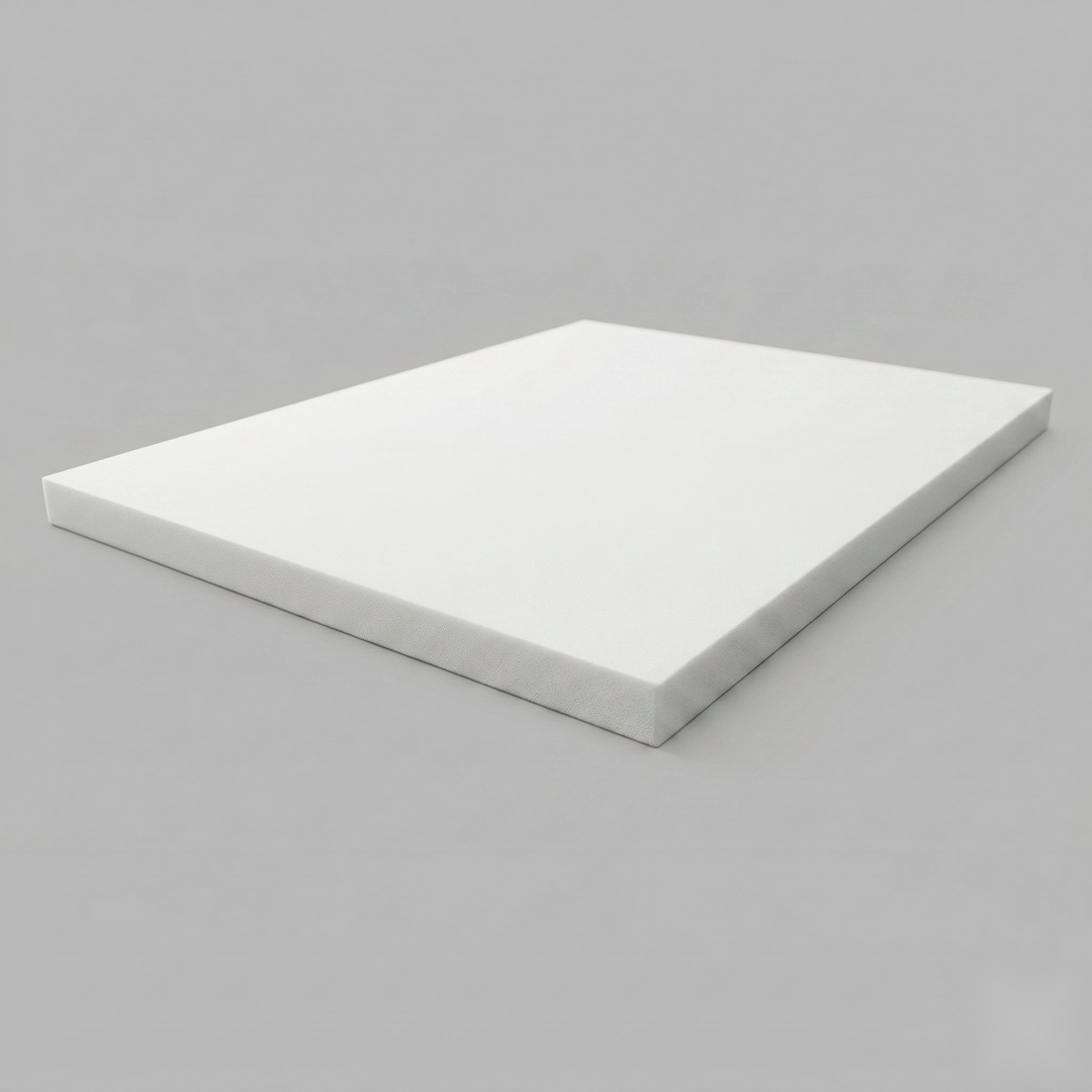 Replacement medium regular foam layer for Sleep Number beds, angled view showing the full slab and thickness