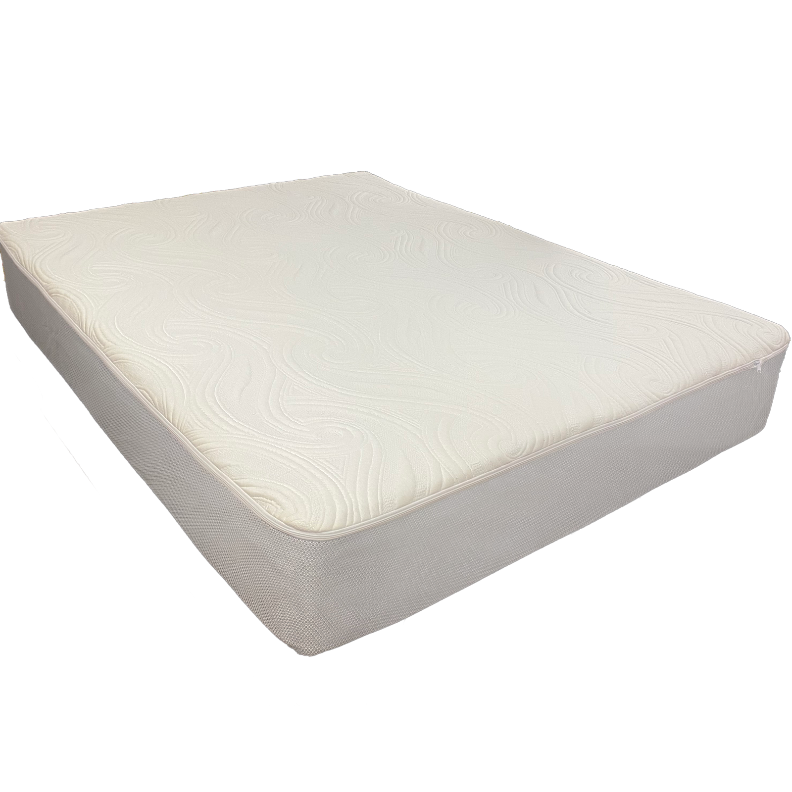 Smooth top replacement cover for Sleep Number beds with stretch knit fabric, full mattress view