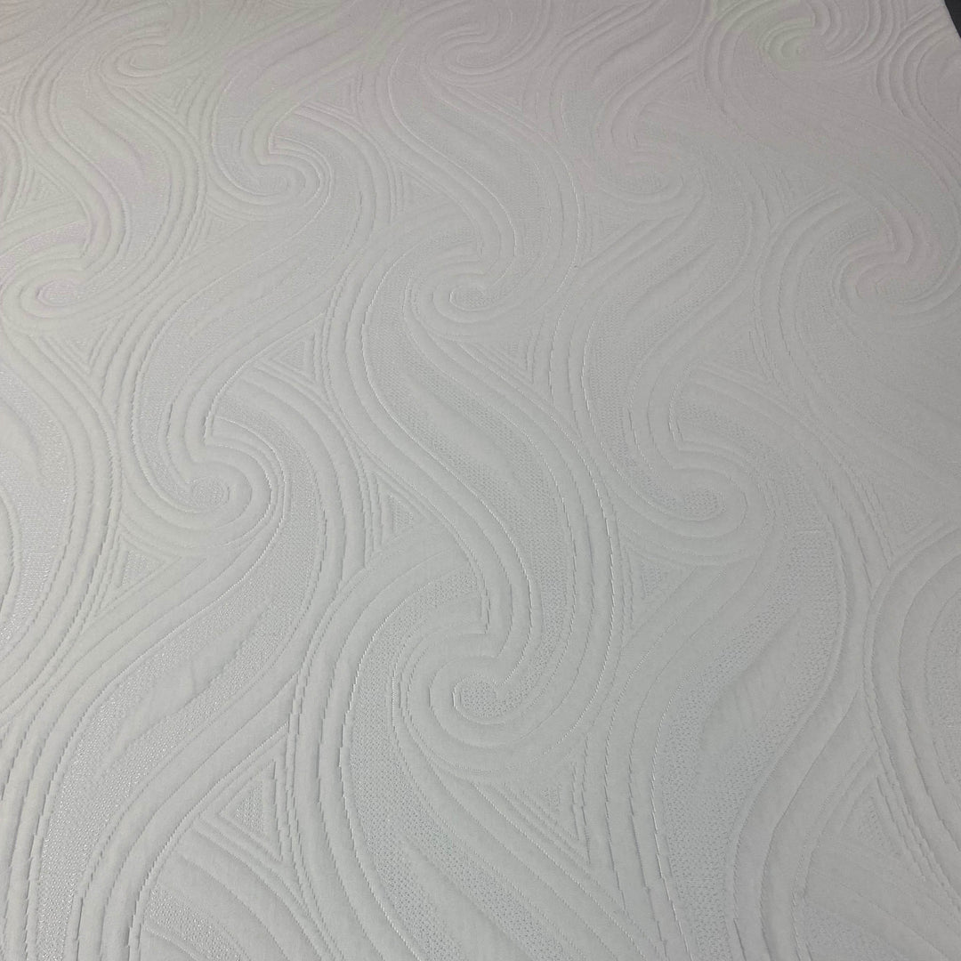 Stretch knit fabric closeup showing swirl pattern on smooth top Sleep Number compatible replacement cover
