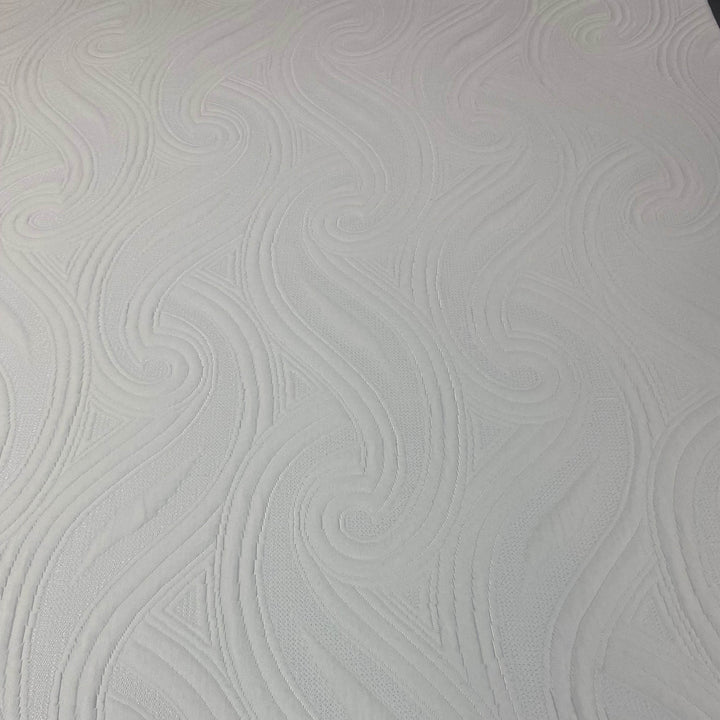 Stretch knit fabric closeup showing swirl pattern on smooth top Sleep Number compatible replacement cover