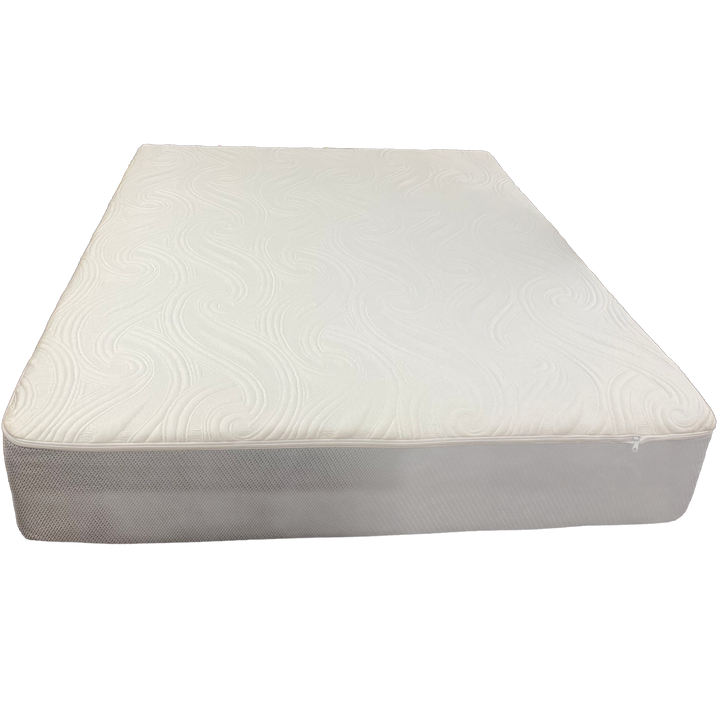 Stretch knit Sleep Number mattress cover replacement showing zippered top design and side panel