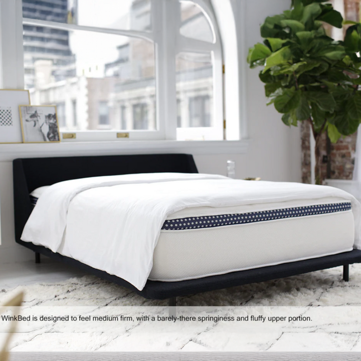 The award-winning WinkBed Hybrid with the Frost cooling cover, on display at Magic Sleeper